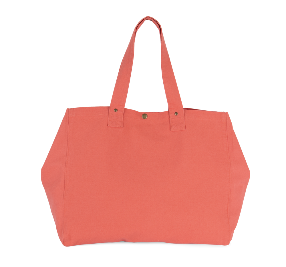KI3208 - Shopper van verwassen katoen