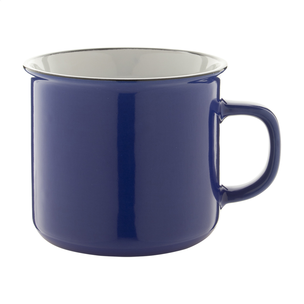 Woodstock - vintage mok - blauw/wit