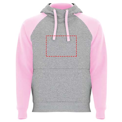 Badet 280 g/m² tweekleurige kinderhoodie