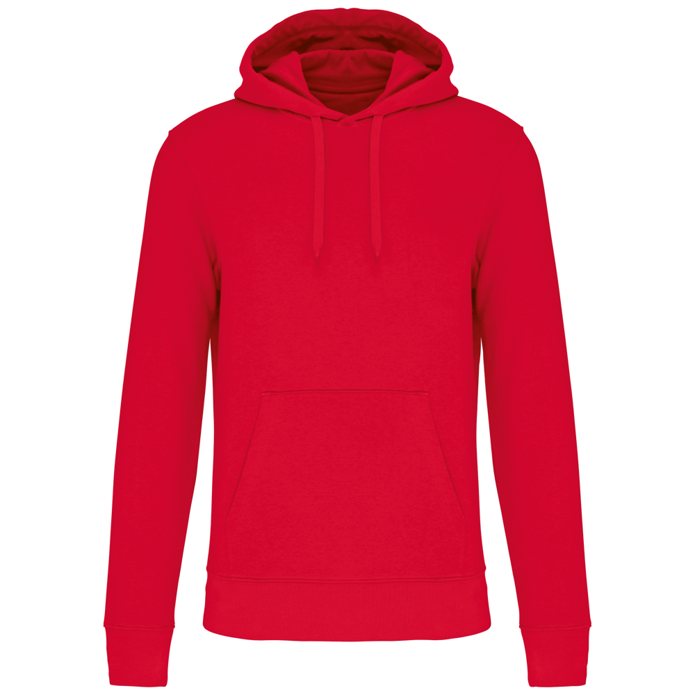 - Ecologische herensweater met capuchon - Red