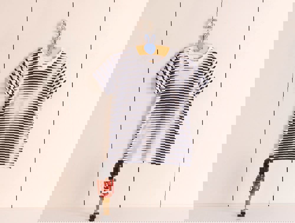 LW027 - Gestreept T-shirt met korte mouwen