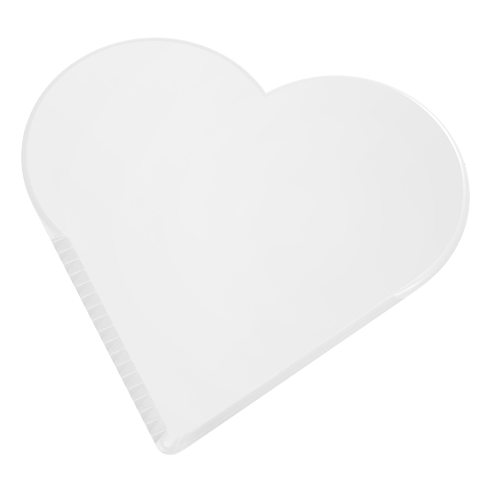 IJskrabber "hart" - wit