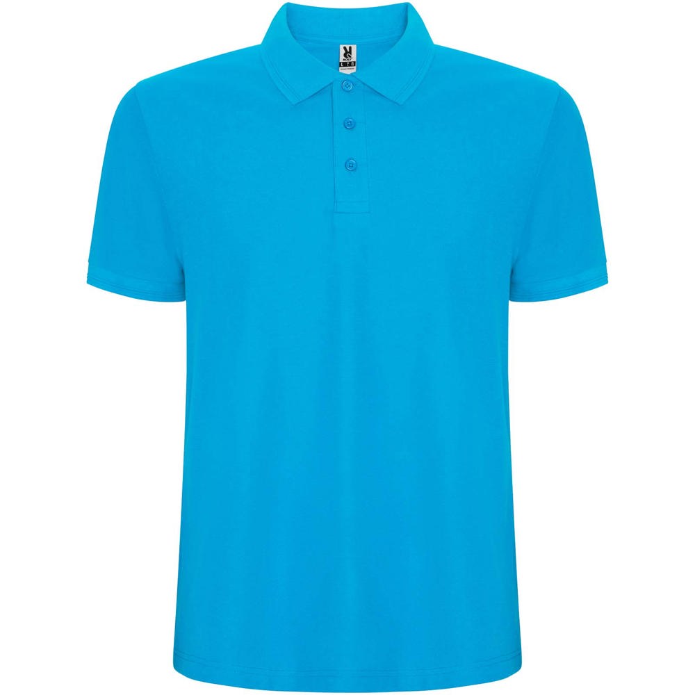 Pegaso Premium 220 g/m² herenpolo met korte mouwen - Turkoois
