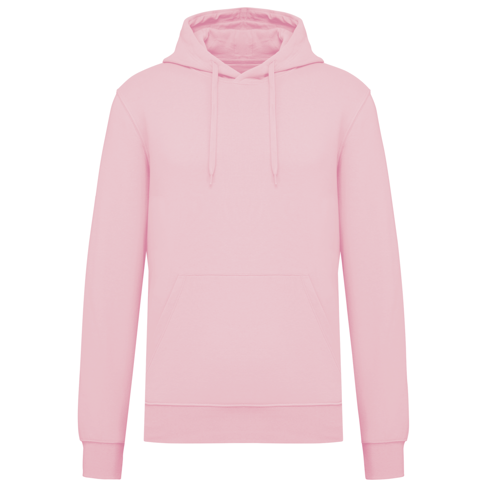- Ecologische herensweater met capuchon - Pale Pink