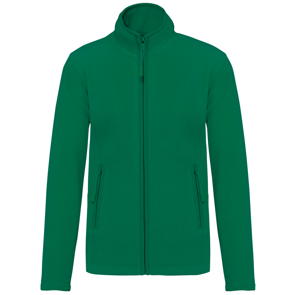 - Microfleece met rits dames - Kelly Green