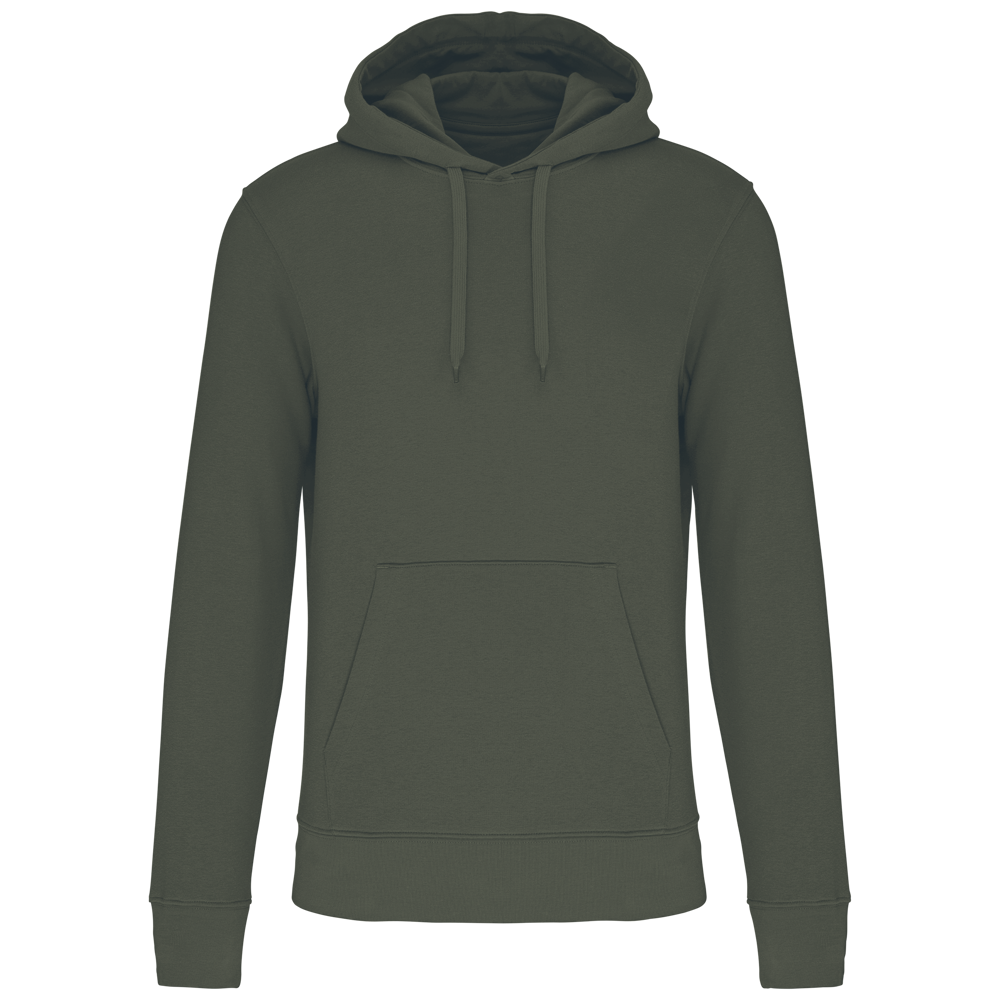 - Ecologische herensweater met capuchon - Dark Khaki