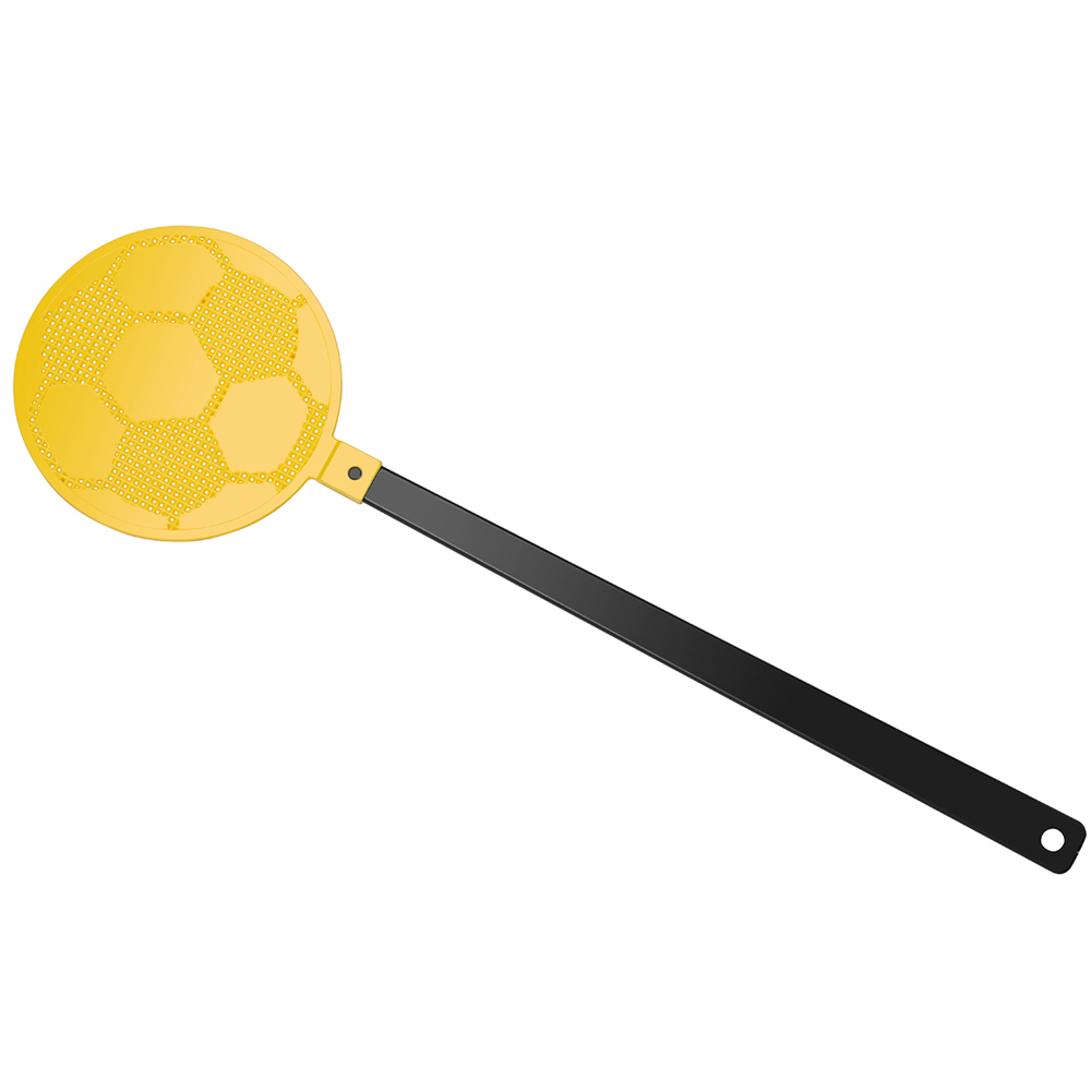 Vliegenmepper "voetbal" - zwart/geel
