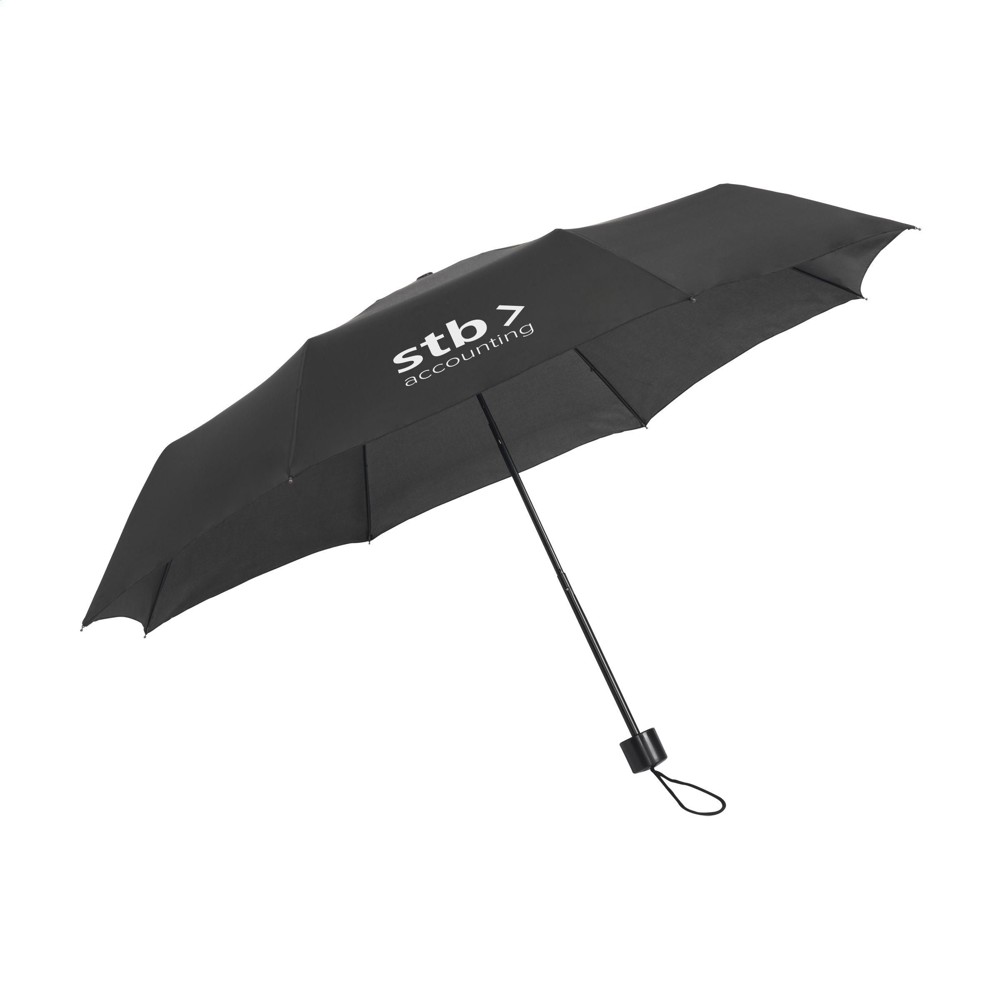Colorado Mini opvouwbare paraplu 21 inch - zwart (± PMS Black)