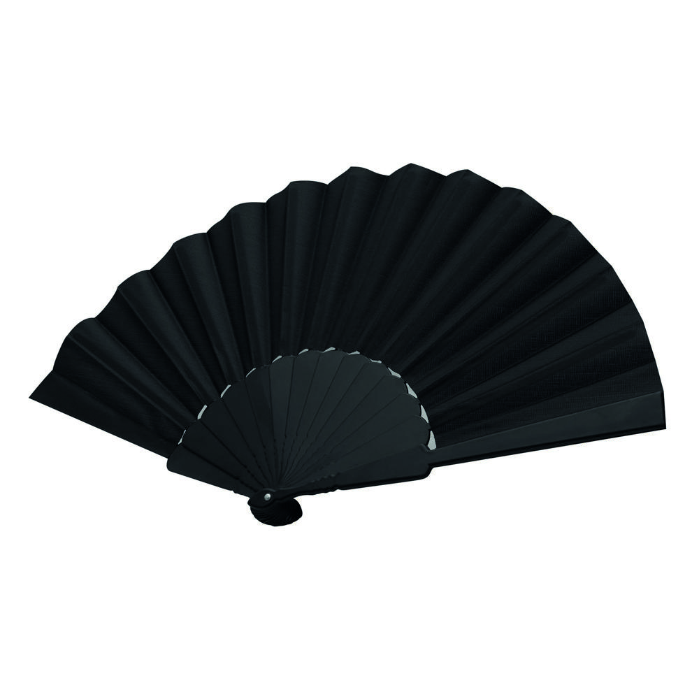 COOL RPET - Opvouwbare waaier - Zwart