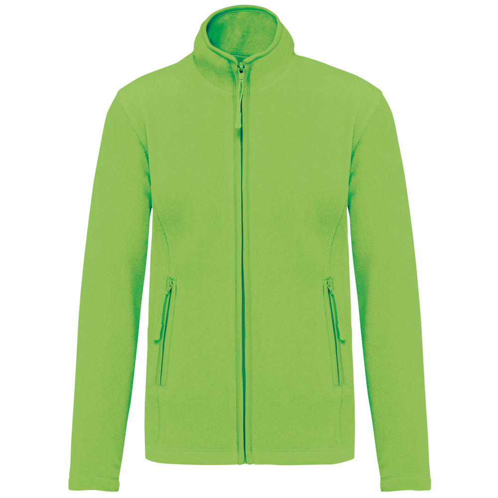- Microfleece met rits dames - Lime