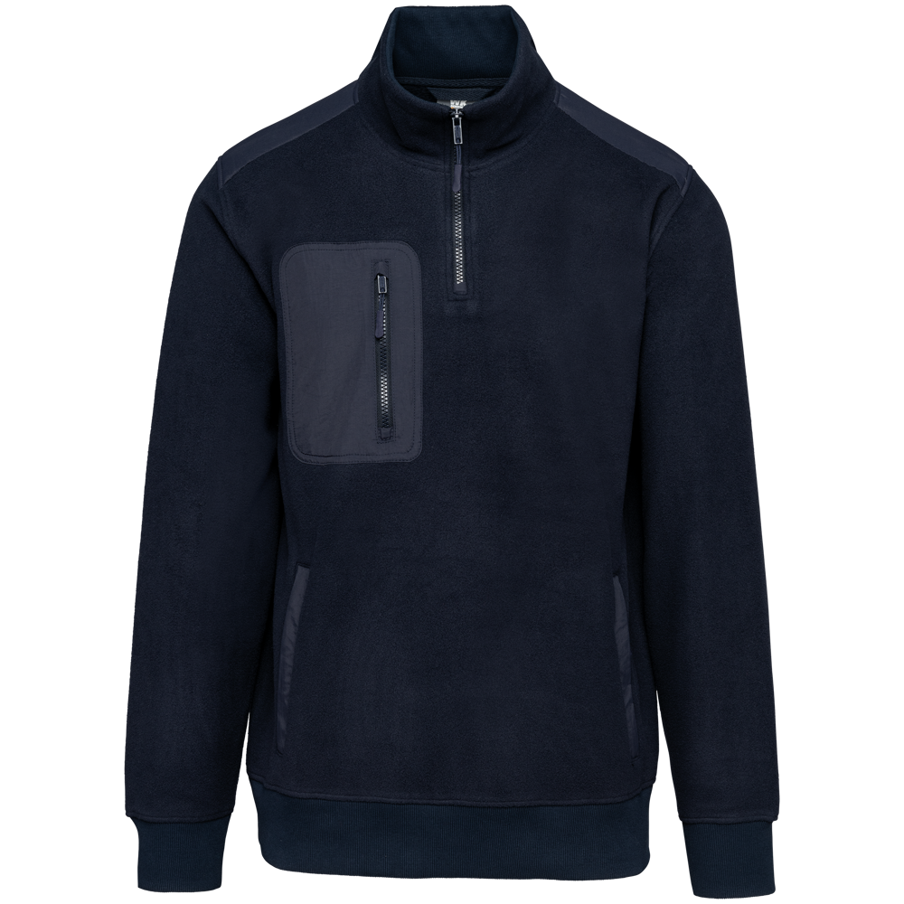 WK905 - Ecologishe fleece met ritskraag unisex - Navy