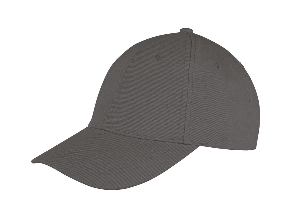 RC081X - Memphis Brushed Cotton Low Profile Cap - Charcoal Grey