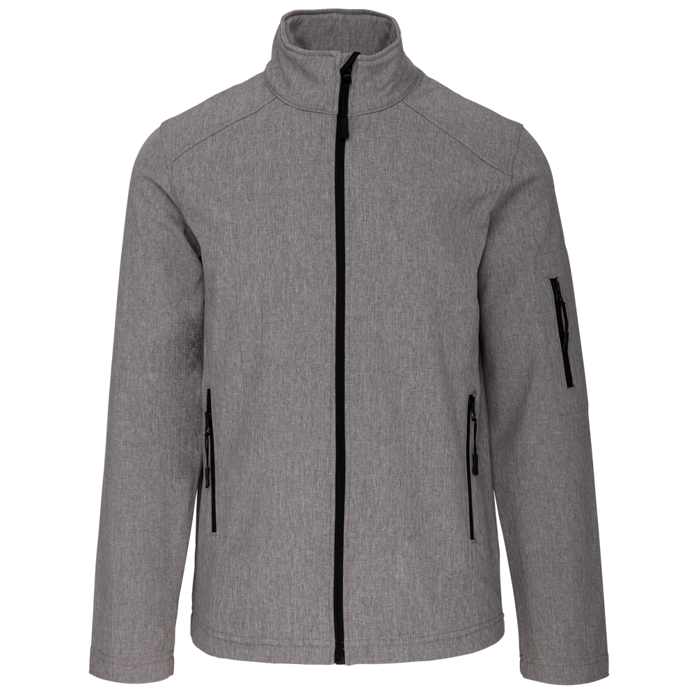 K401 - Softshell jas - Marl Grey