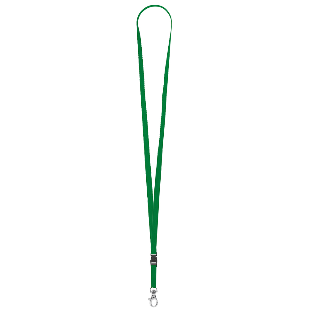 Keycord "standaard", breedte 10 mm - smaragdgroen