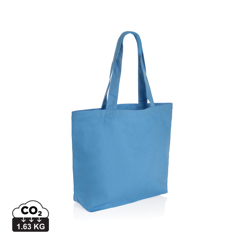 Impact Aware™ recycled canvas shopper met vakje 240gsm