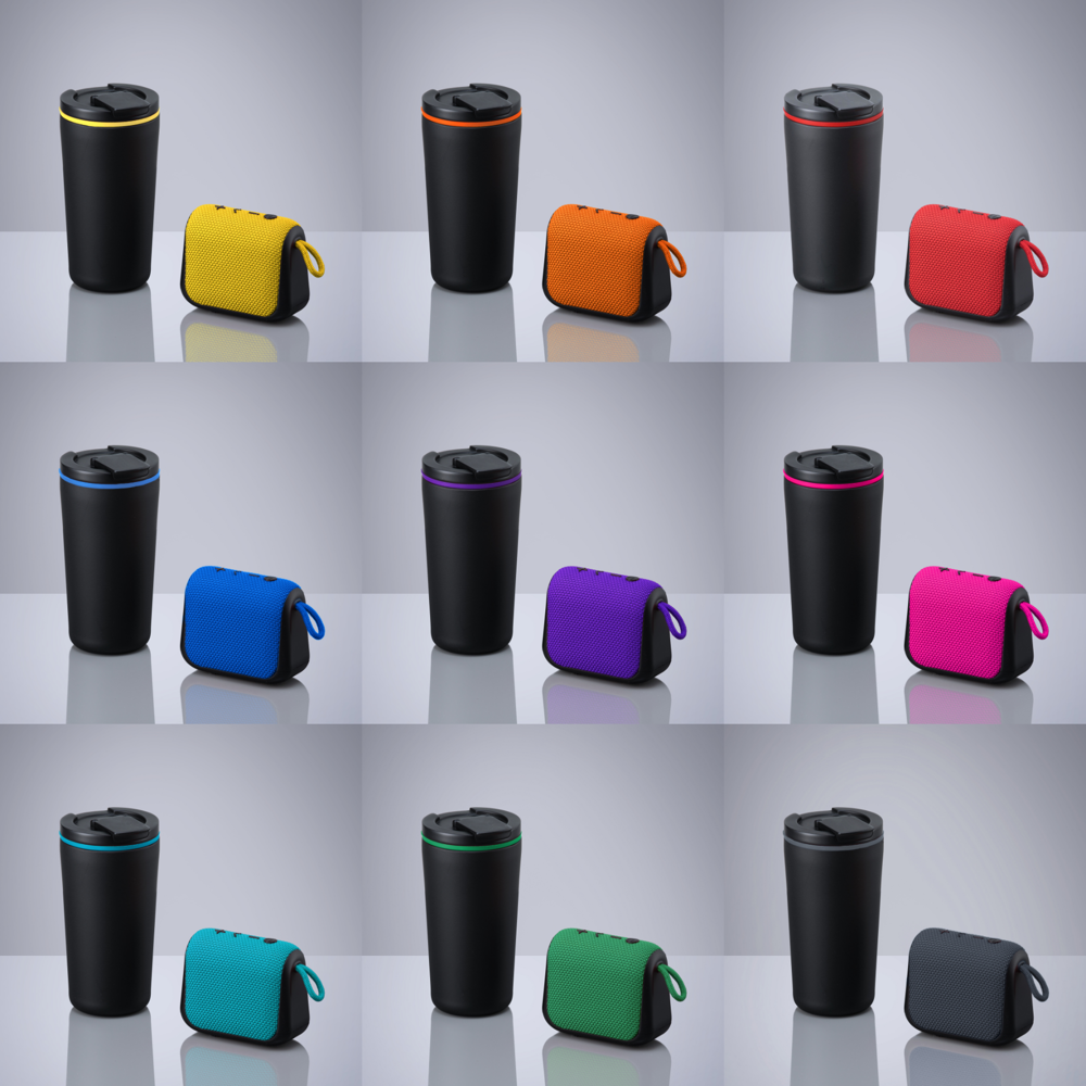 Everyday Set: koffiemok 370 ml en draadloze luidspreker