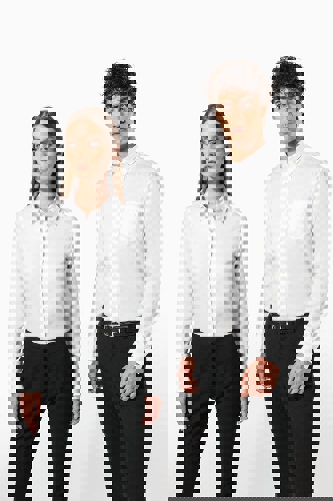 K538C - Dames non-iron blouse lange mouwen