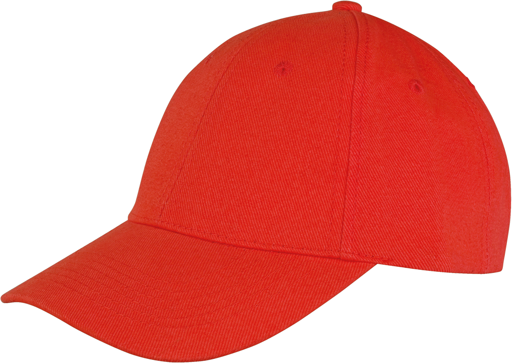 RC081X - Memphis Brushed Cotton Low Profile Cap - Red