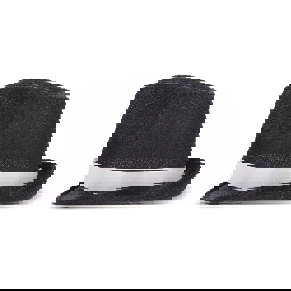 Polyester hoed met band