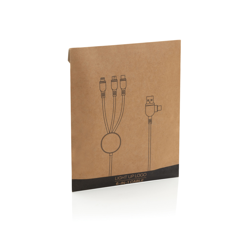 Light up logo 6-in-1 kabel