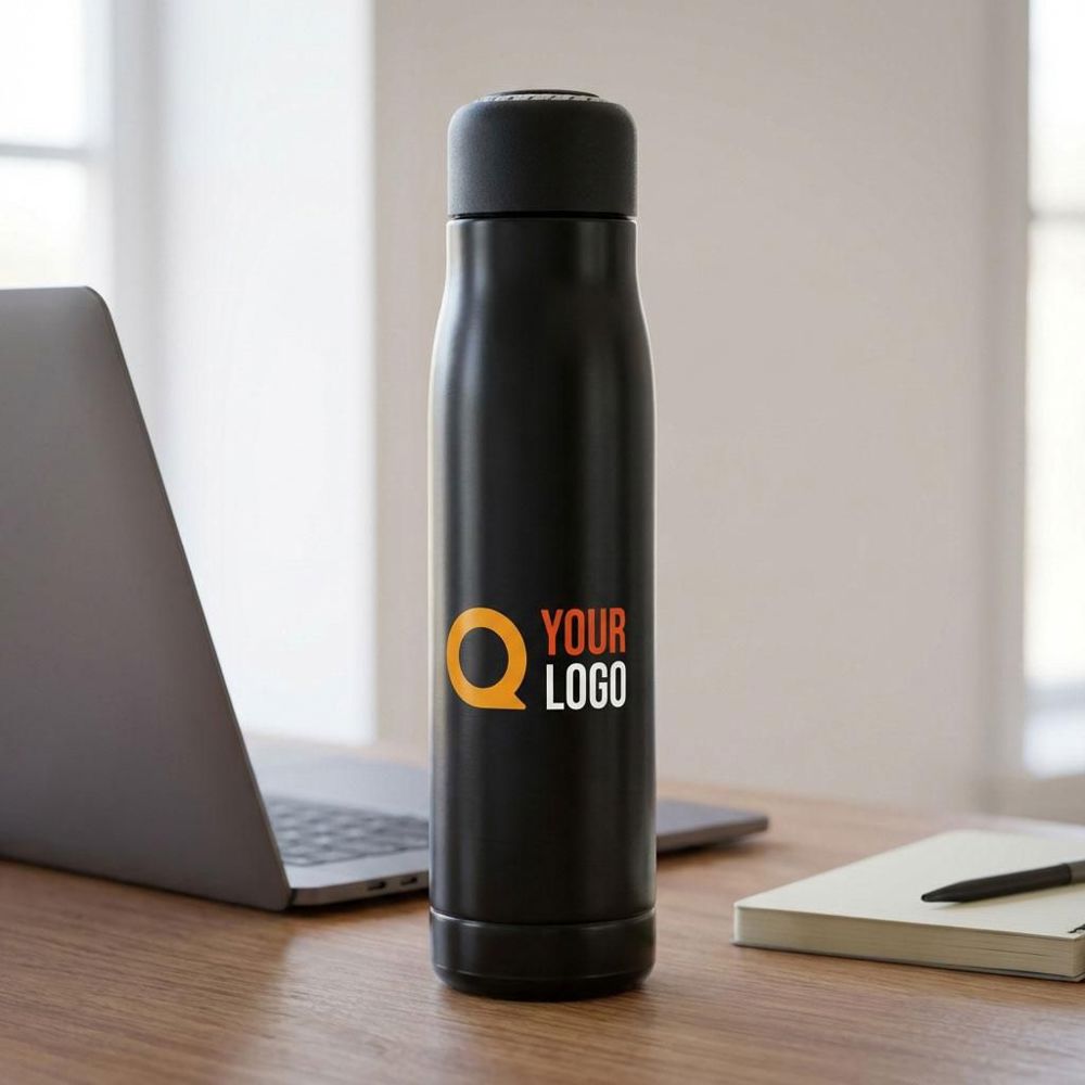 Gerecyclede roestvrijstalen dubbelwandige drinkfles (500 ml) Solene