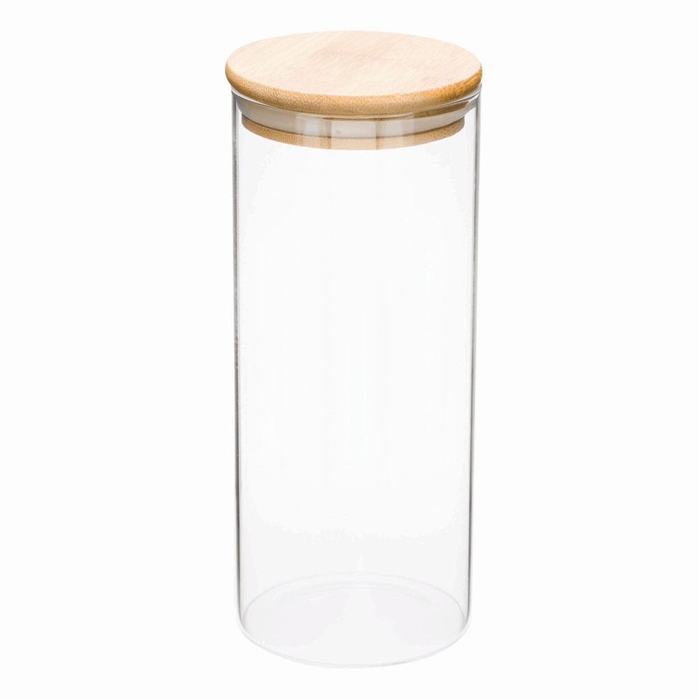 ECO STORAGE L - Glazen voorraadpot, kruiden enz., inhoud ca. 850 ml.