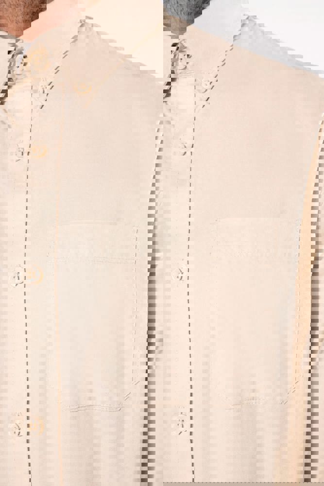 K586 - Herenoverhemd met lange mouwen van katoen Nevada