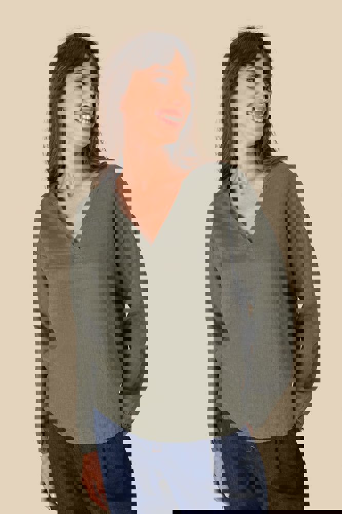 SP524 - Linnen damesblouse