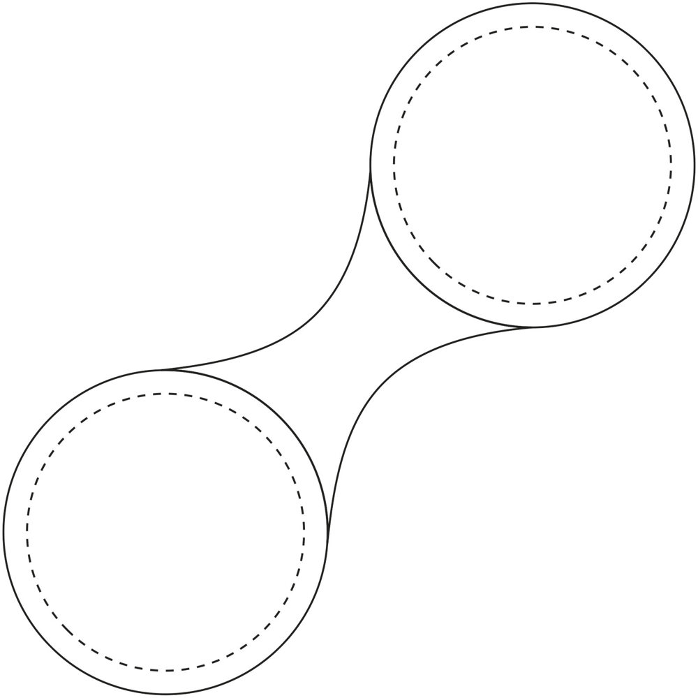 RFX™ M-10 kleine ronde reflecterende TPU magneet