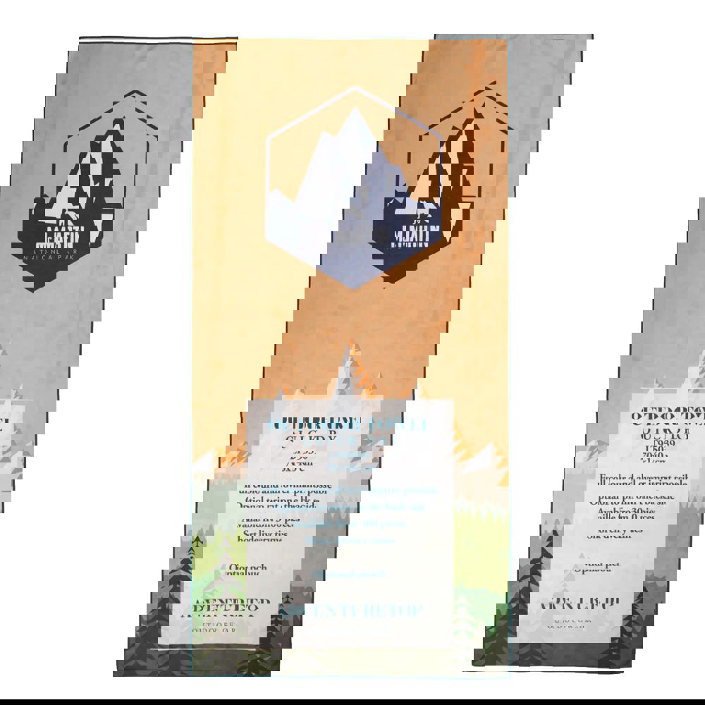 Sneldrogende outdoor handdoek met custom print