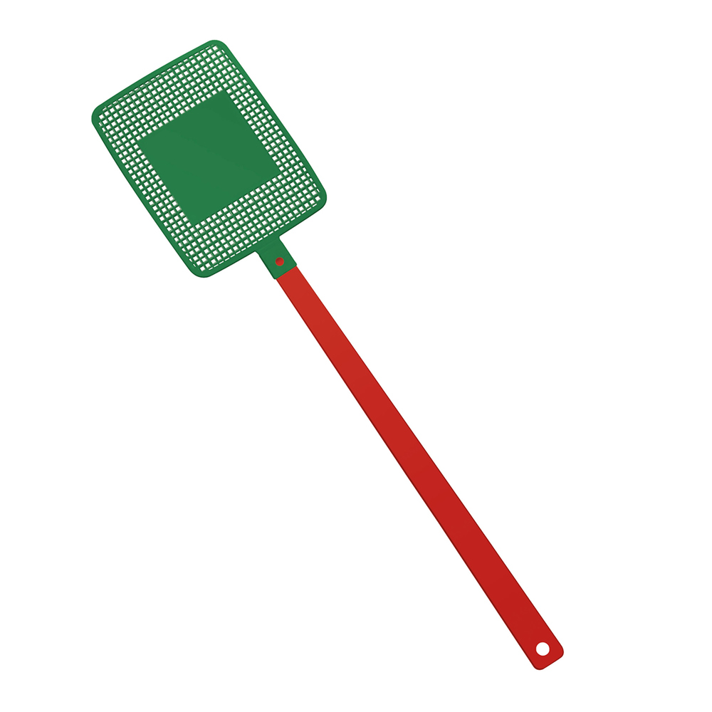 Vliegenmepper "vierkant" - rood/groen