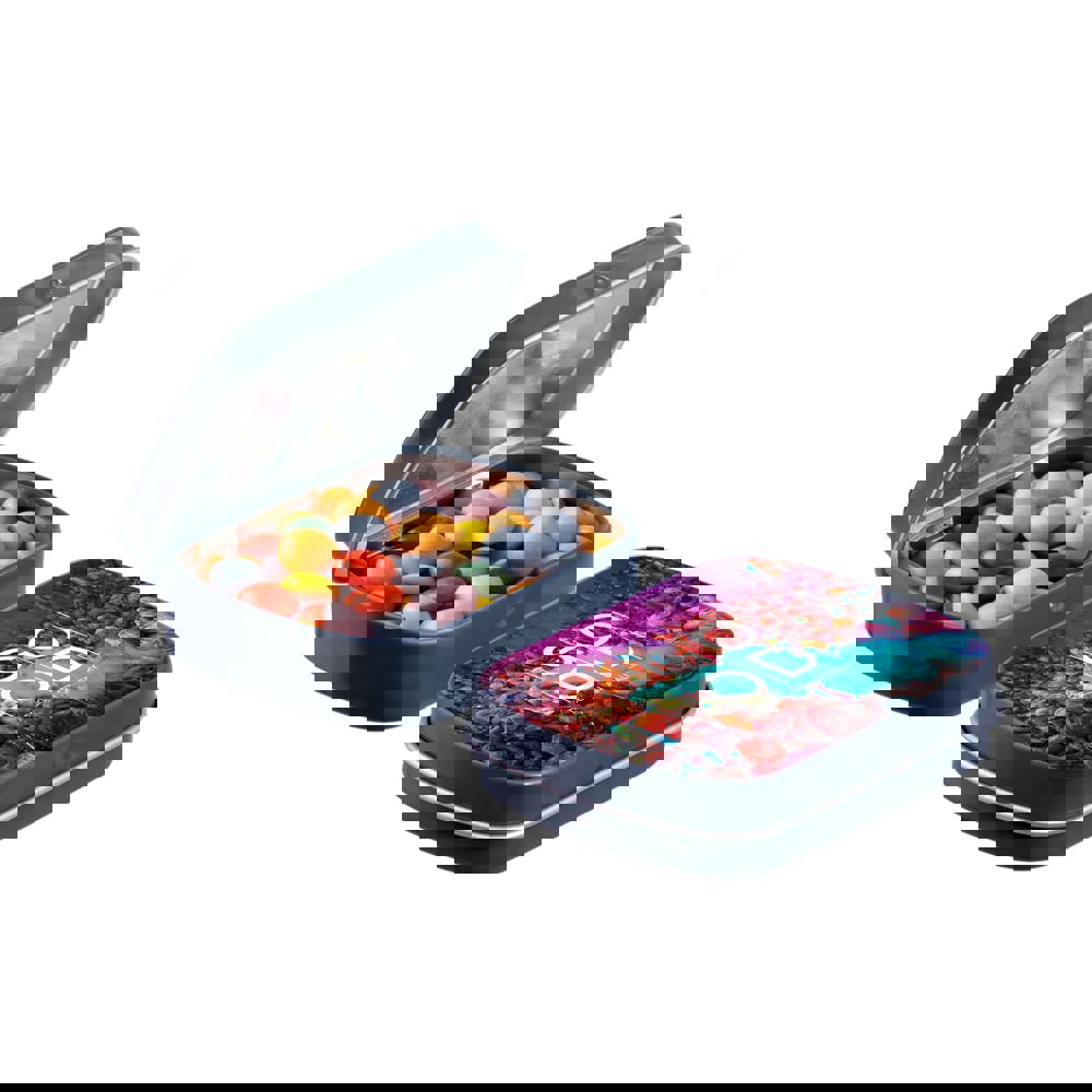 Mini scharnierblikje met snoep