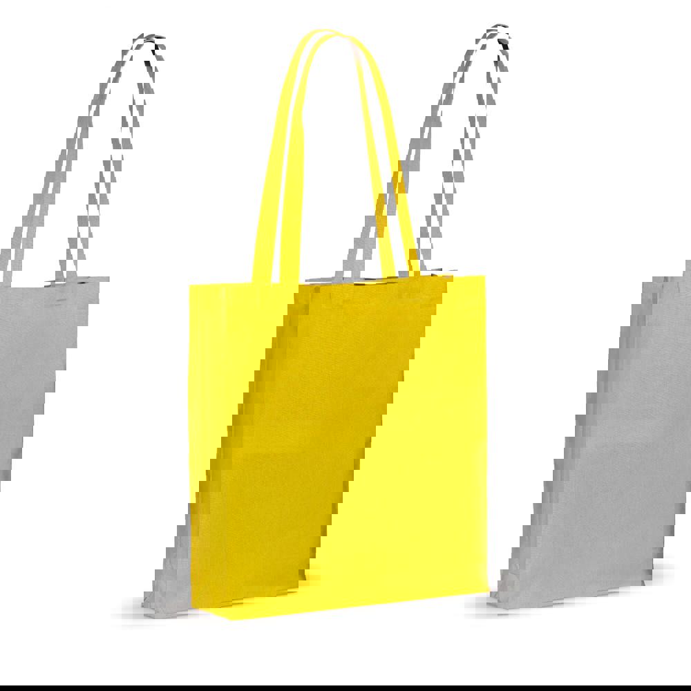 Schoudertas katoen OEKO-TEX® 140g/m² 38x10x42cm - geel