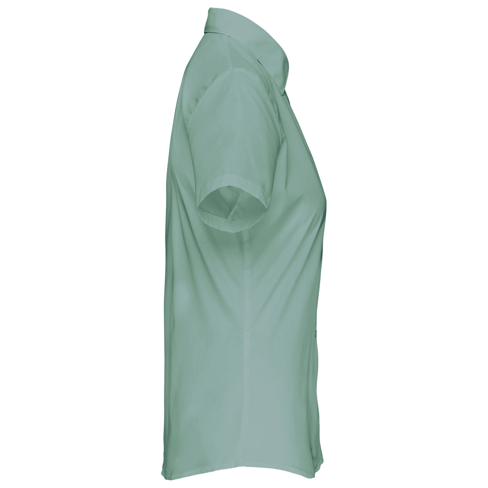 K548C - Overhemd in onderhoudsvriendelijk polykatoen-popeline korte mouwen dames