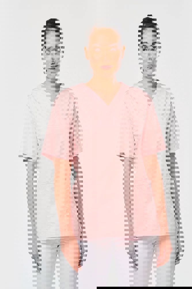 WK507C - Unisex tuniek met korte mouwen in polykatoen