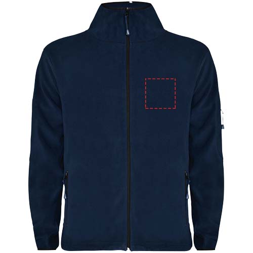 Luciane fleece herenjack met volledige rits