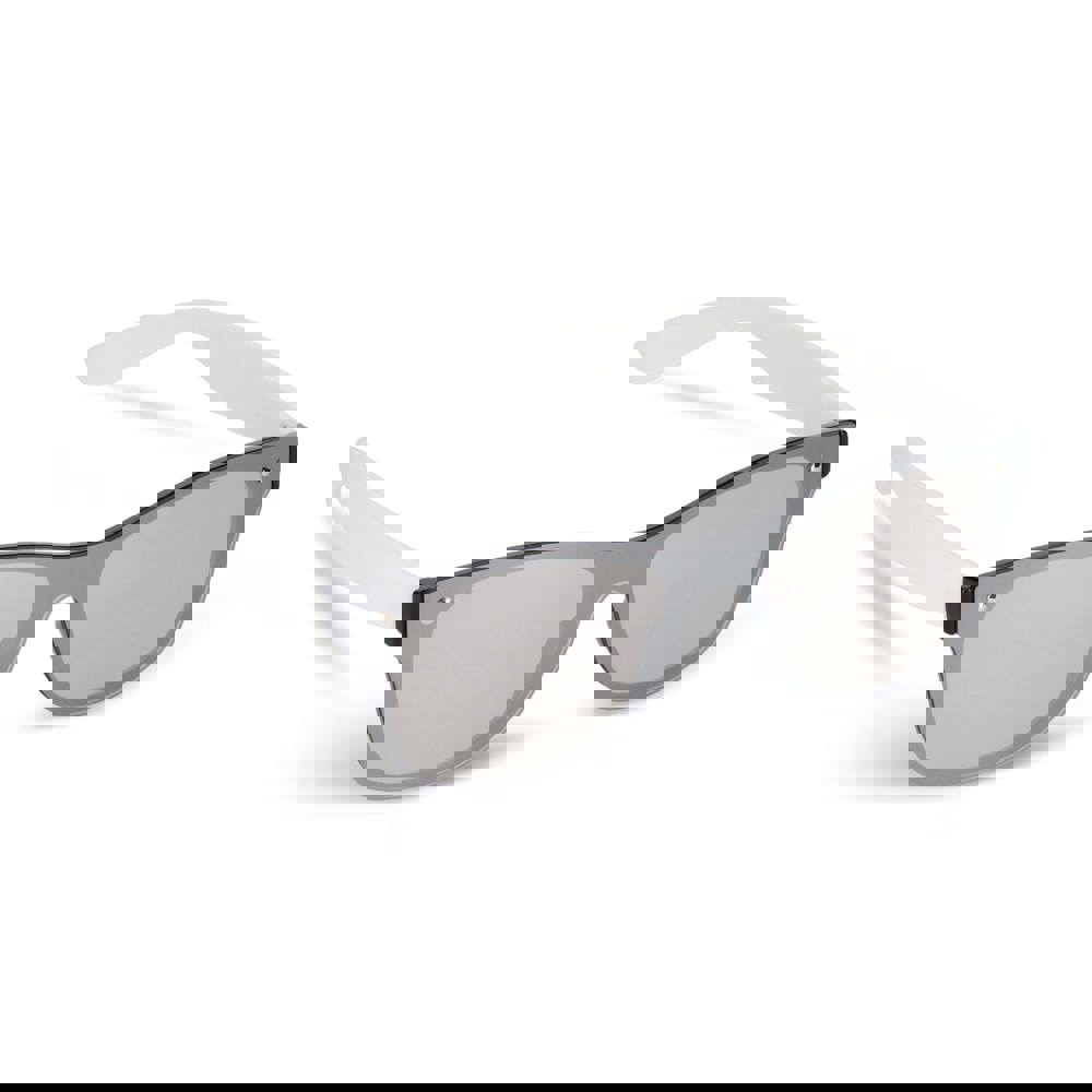 Justin R-PC zonnebril met spiegel uni-lens UV400 - Wit