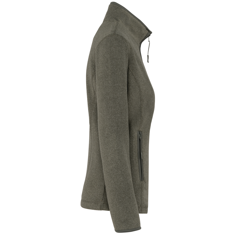 K907A - Microfleece met rits dames