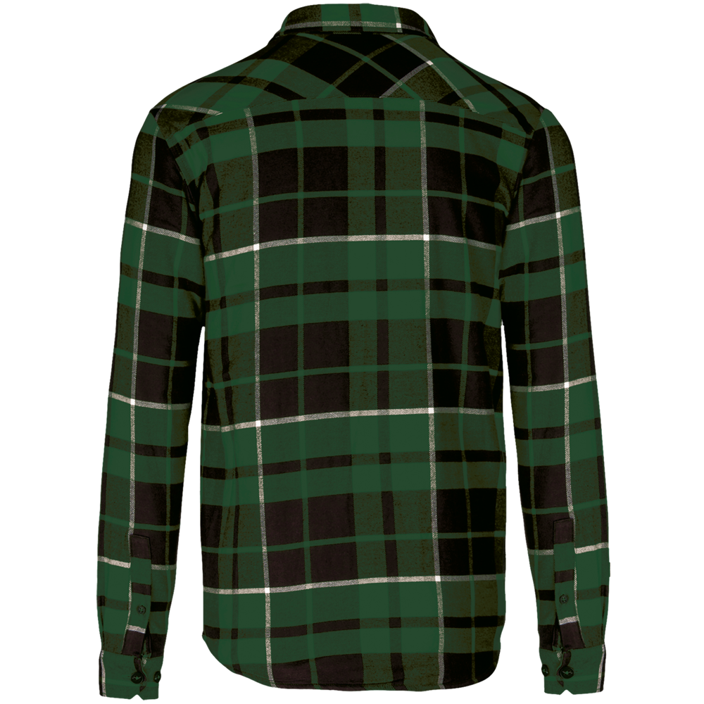 K579 - Geruit overshirt met sherpavoering