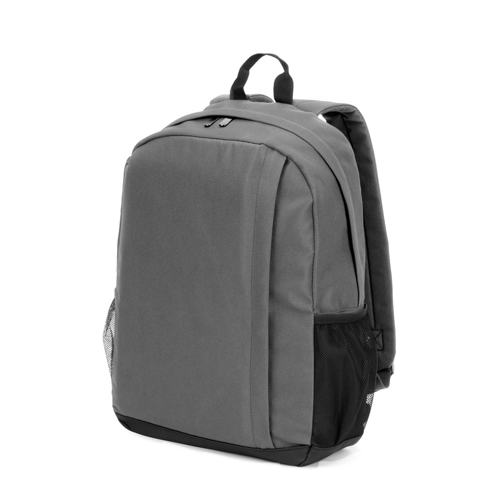 LIVERPOOL. Laptoprugzak van gerecycled polyester met hoge dichtheid, 600D, 15 inch - Grijs