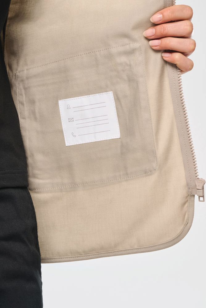 WK609 - Gevoerde unisex bodywarmer van polykatoen multizakken