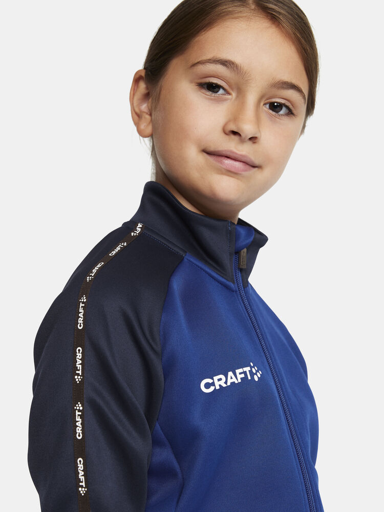 Craft - Squad 2.0 Full Zip Jr Club Cobolt-Navy 110/116
