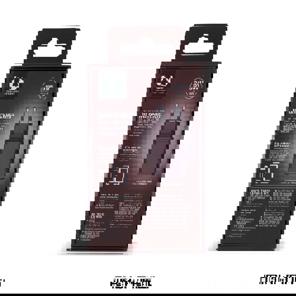 2WC30 I Fresh 'n Rebel Mini Charger USB-C + A PD // 30W