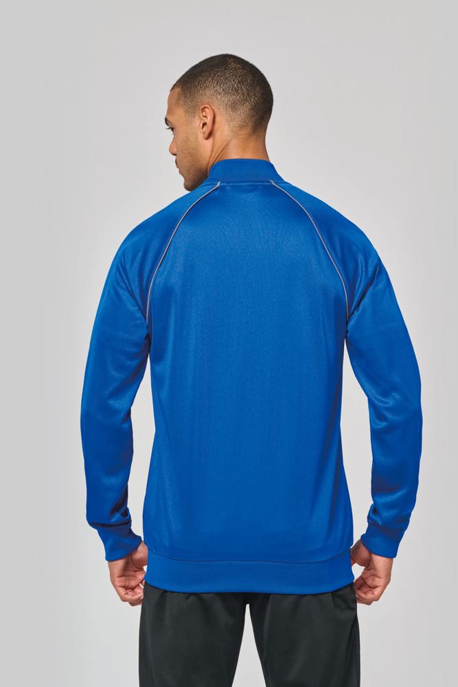 PA384 - Unisex trainingsjas met rits en biesje