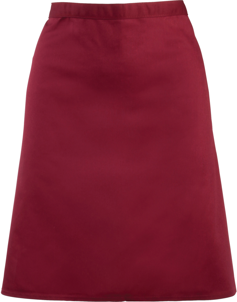 PR151 - Halflang schort "Colours" - Burgundy