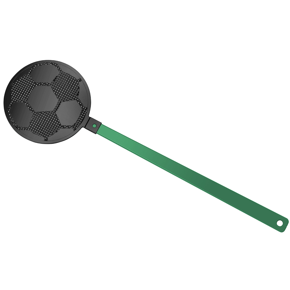 Vliegenmepper "voetbal" - groen/zwart