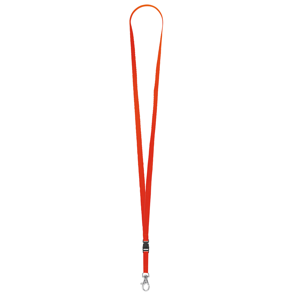 Keycord "standaard", breedte 10 mm - signaalrood