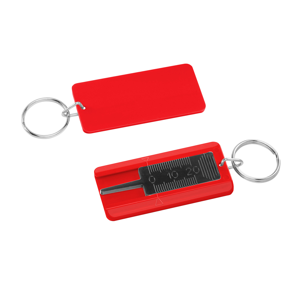 Bandenprofiel dieptemeter - zwart/rood