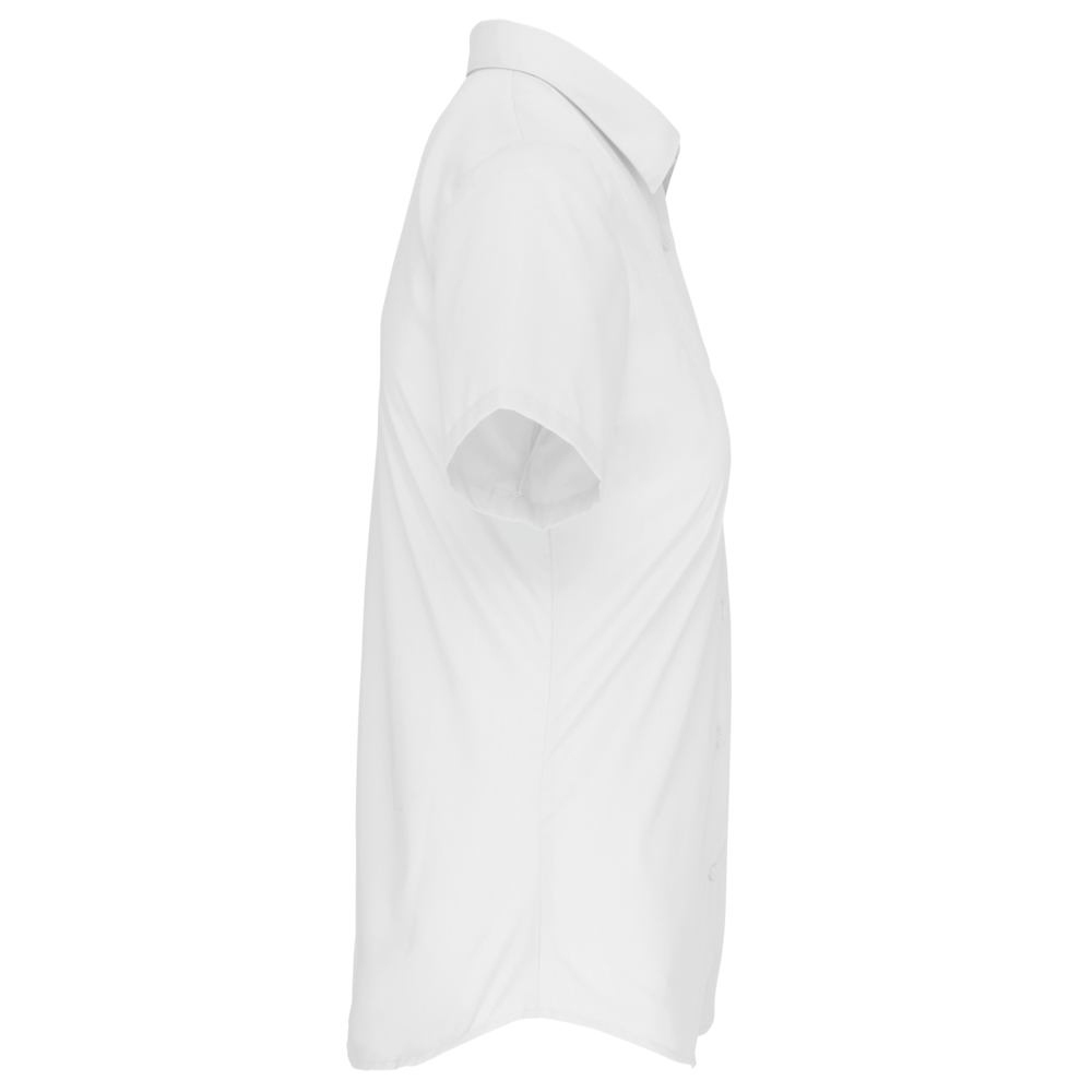 K544 - Dames Poplin Blouse Korte Mouwen