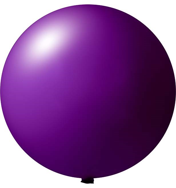 Reuzenballonnen bedrukt Ø 80 cm - Paars (4475) Pastel (± PMS 2627)